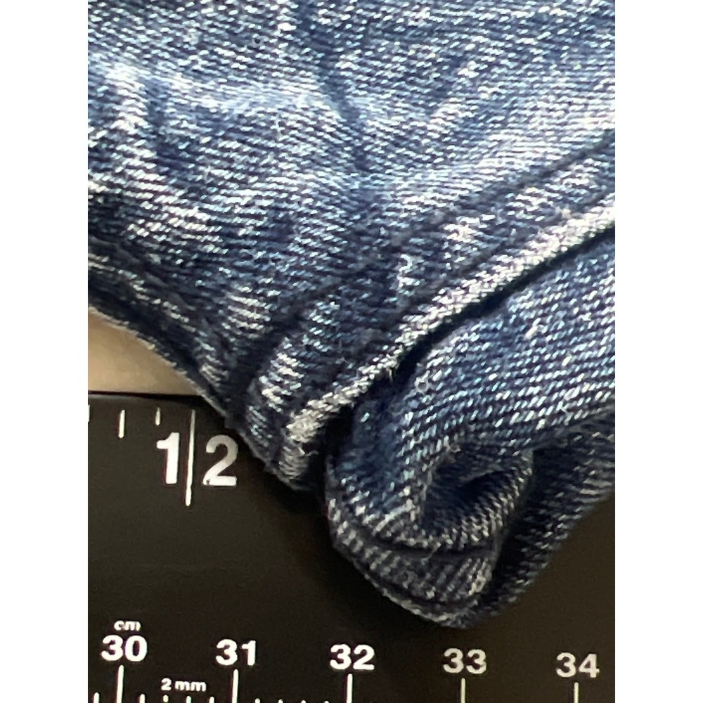 Blue Cult Mens 44 Blue Acid Wash Moto Denim Jeans Whiskered Crinkled Streetwear - Picture 16 of 16